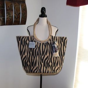 Essentia,  Jute Tote with Tassel